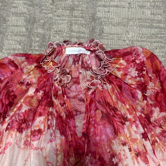 Zimmermann High Tide Billow Blouse top 6 - Picture 10 of 11